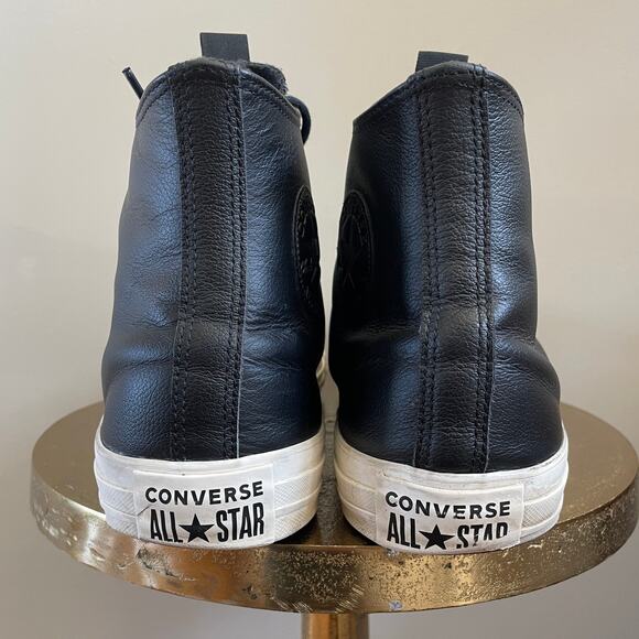 Converse Chuck Taylor Leather High 'Black Egret' 169658C | Men’s 13, EUC - Picture 4 of 12
